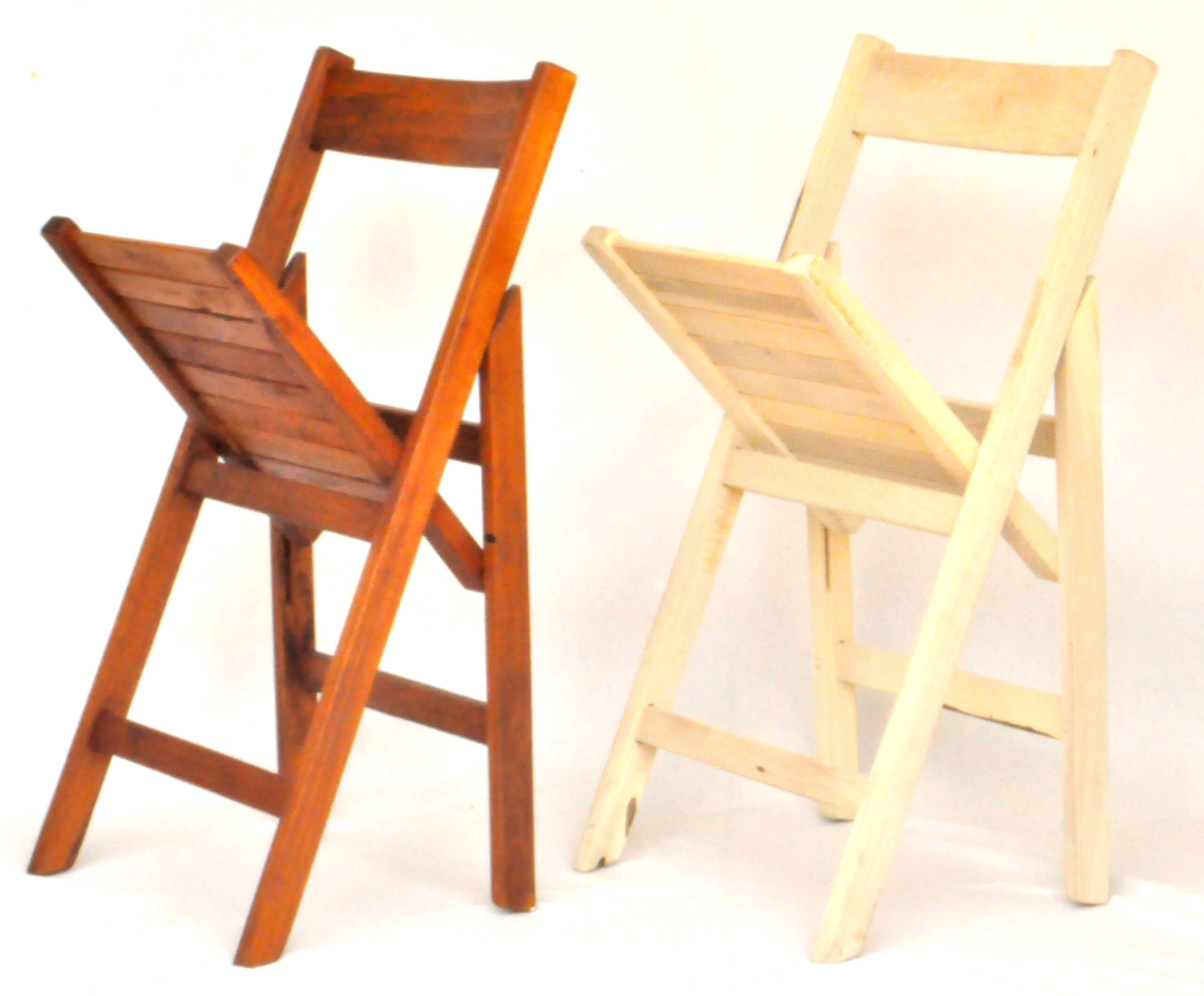 Silla Plegable de Madera Dura Estilo Italiana – Interior y Exterior - En Crudo - Sin Barnizar - Imagen 7